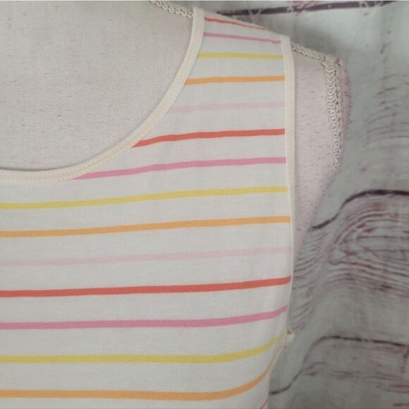 J. Crew Outlet Striped Tie Waist Dress Size Medium NWT - Picture 5 of 7